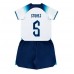 Billige England John Stones #5 Børnetøj Hjemmebanetrøje til baby VM 2022 Kortærmet (+ korte bukser)